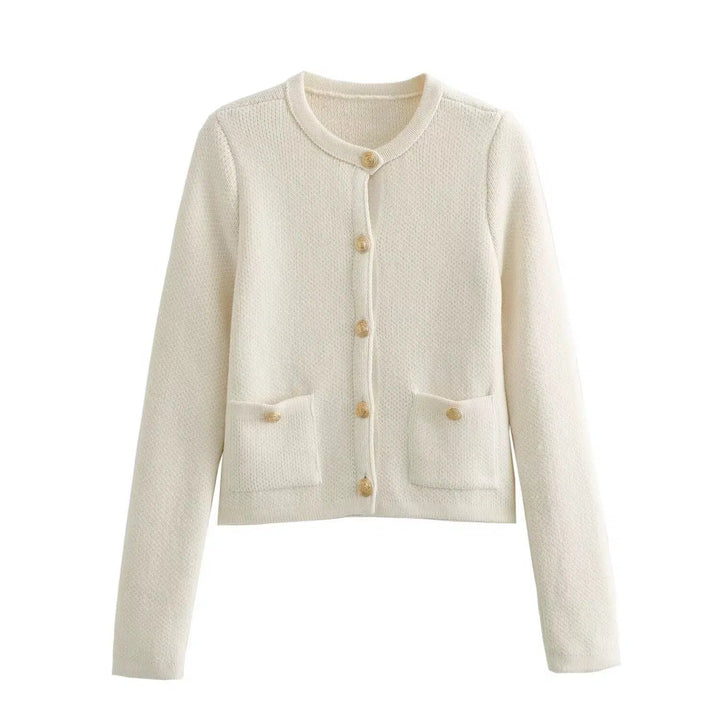 Fashion Casual Button Knitted Jacket