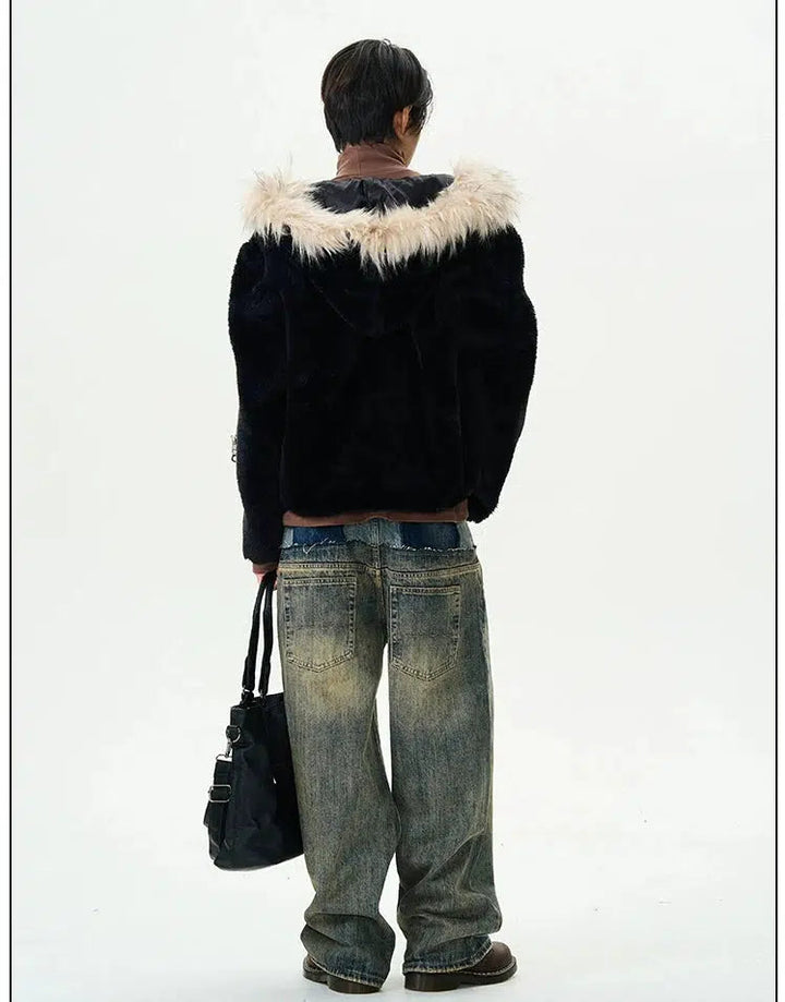 Faux Fur Hooded Jacket