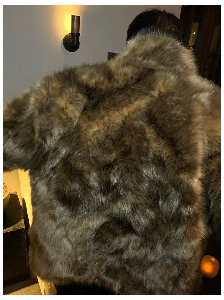 Faux Fur Mink Coat