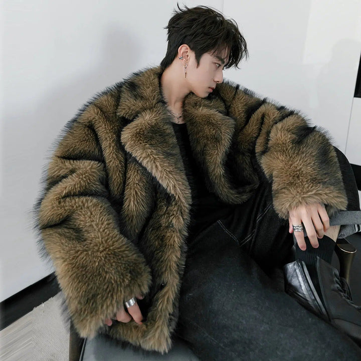 Faux Fur Oversized Coat The Korean Fashion