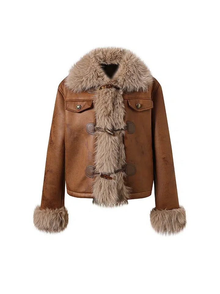 Faux Fur Trim Jacket