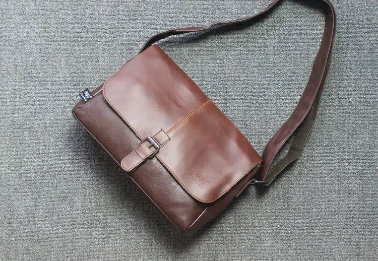 Faux Leather Crossbody Bag