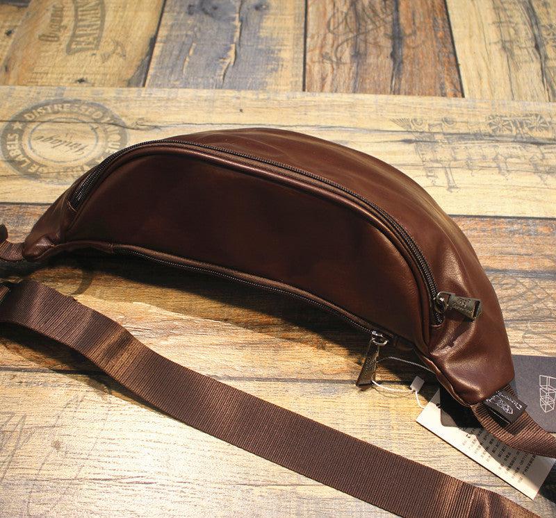 Faux Leather Crossbody Chest Bag