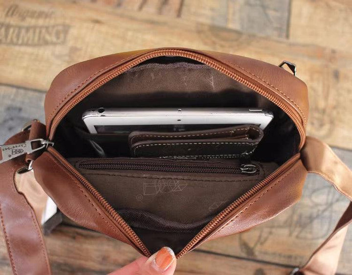 Faux Leather Crossbody Phone Bag