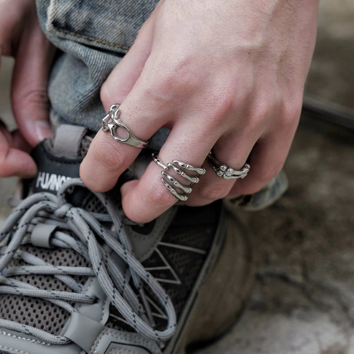 Finger Palm Bone Ring