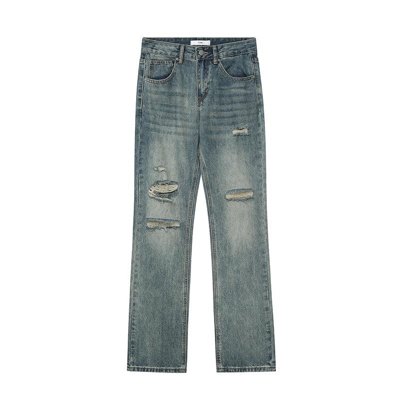 Gucci Grey Distressed thow Ripped Denim