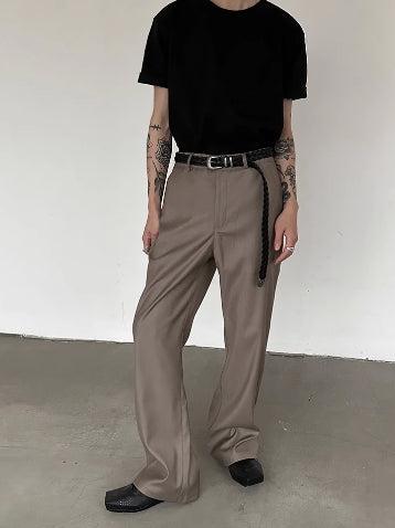 Flared Wide-Leg Mopping Pants