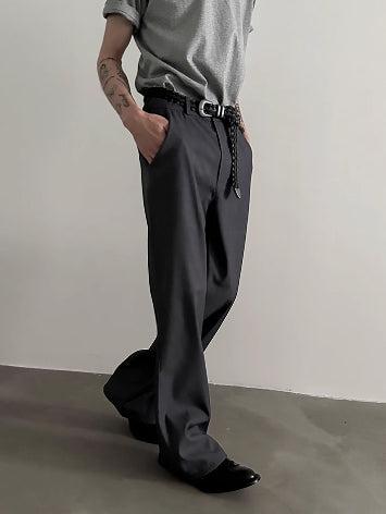 Flared Wide-Leg Mopping Pants