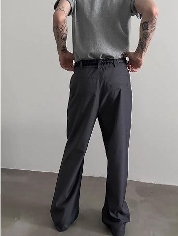 Flared Wide-Leg Mopping Pants