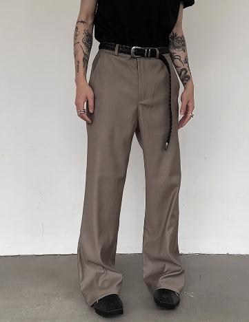 Flared Wide-Leg Mopping Pants