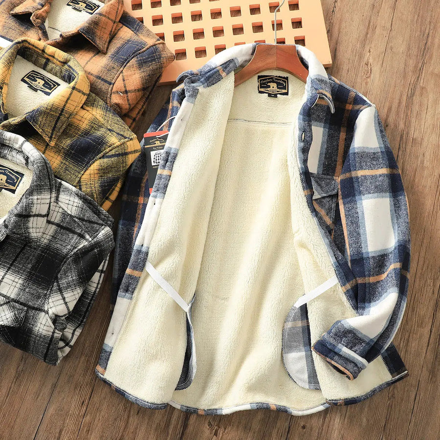 Fleece Flannel Plaid Shirt