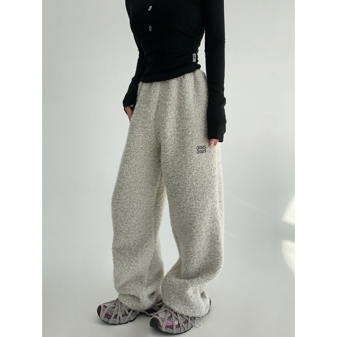 Fleece Hoodie Drawstring Pants Set