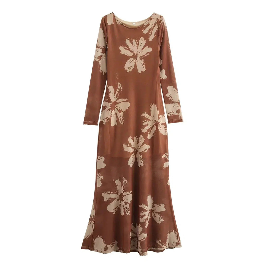 Floral Long-Sleeve Sundress