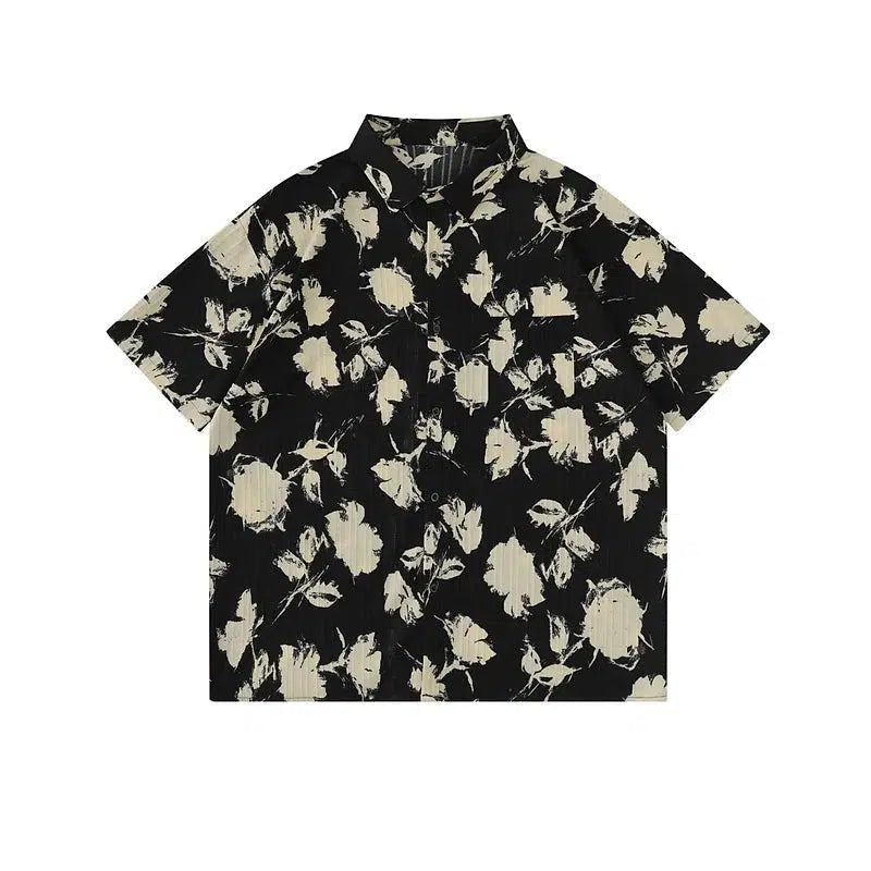 Floral Print Short-Sleeve Shirt