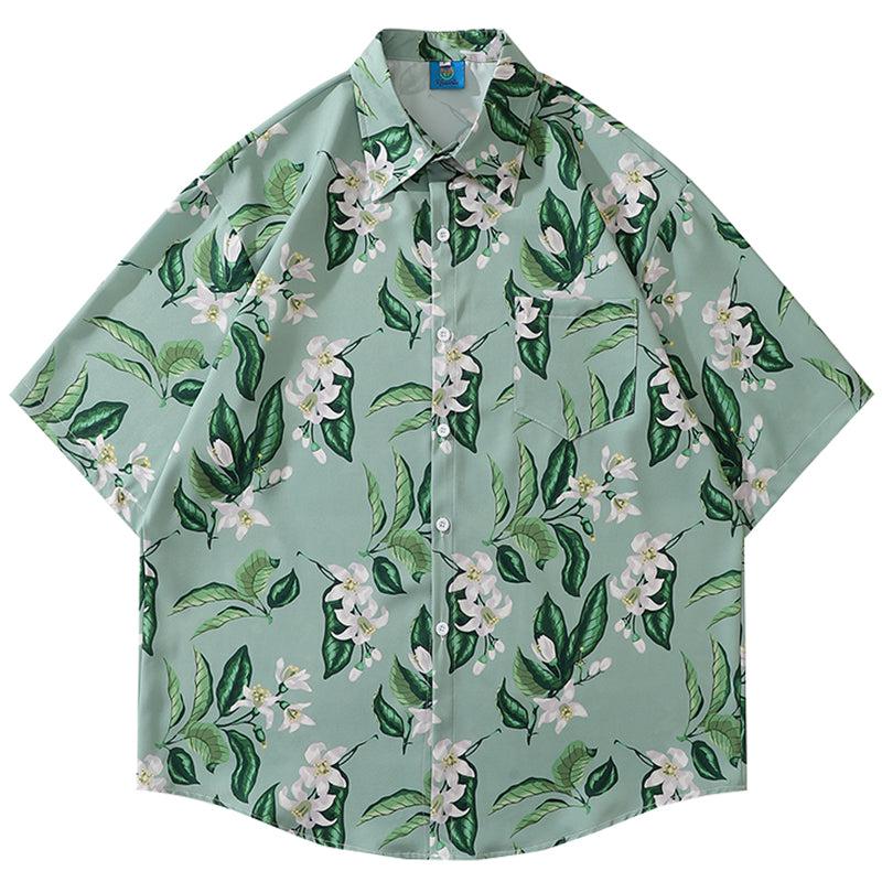 Floral Print Short-sleeved Shirt