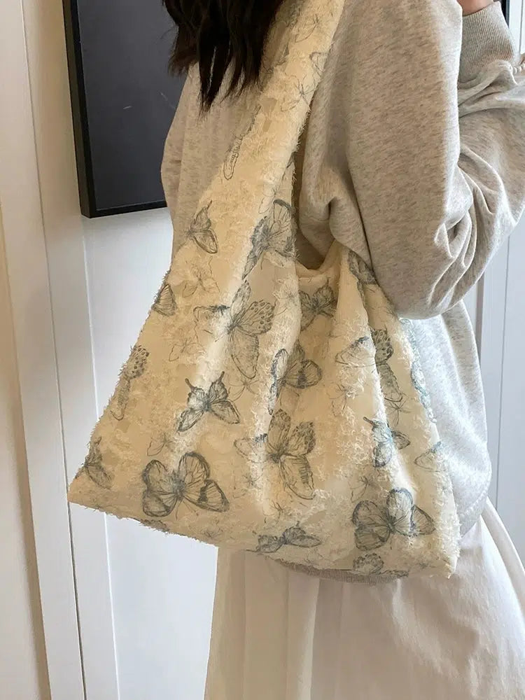 Floral Print Tote Bag