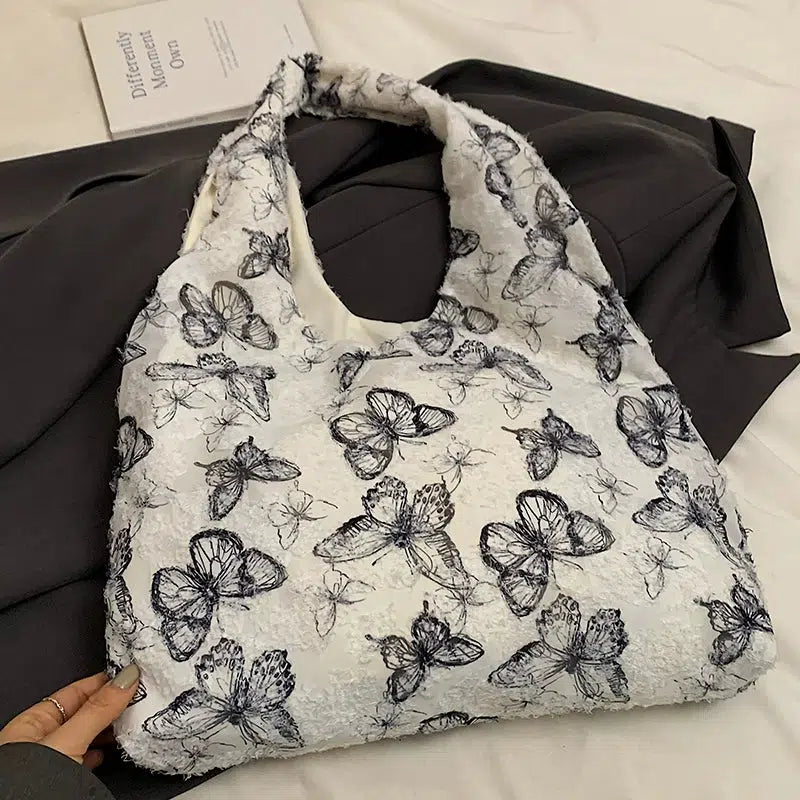 Floral Print Tote Bag