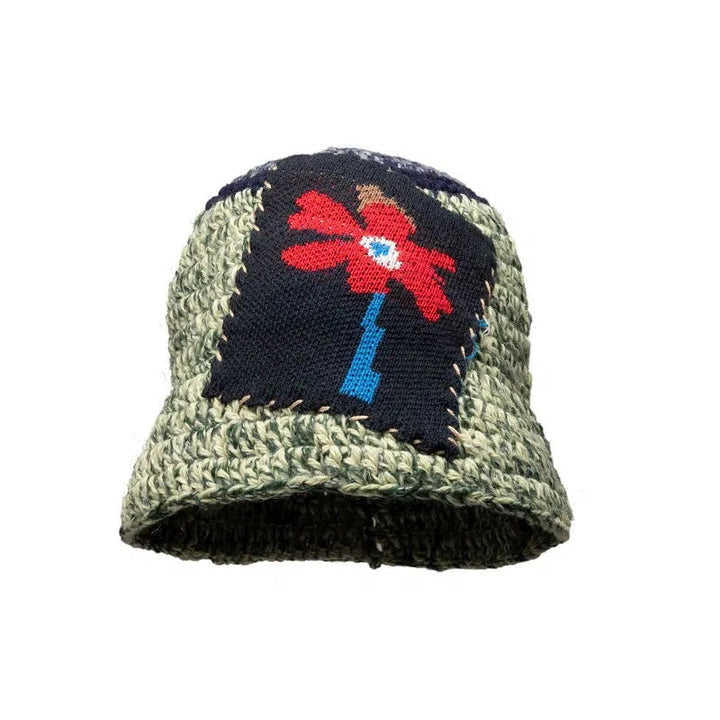 Flower Patch Knitted Fisherman Hat