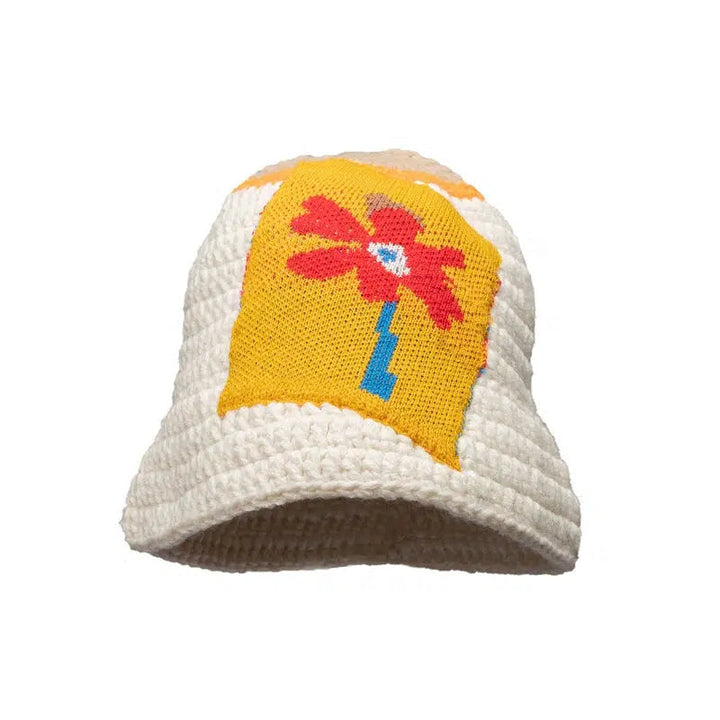 Flower Patch Knitted Fisherman Hat