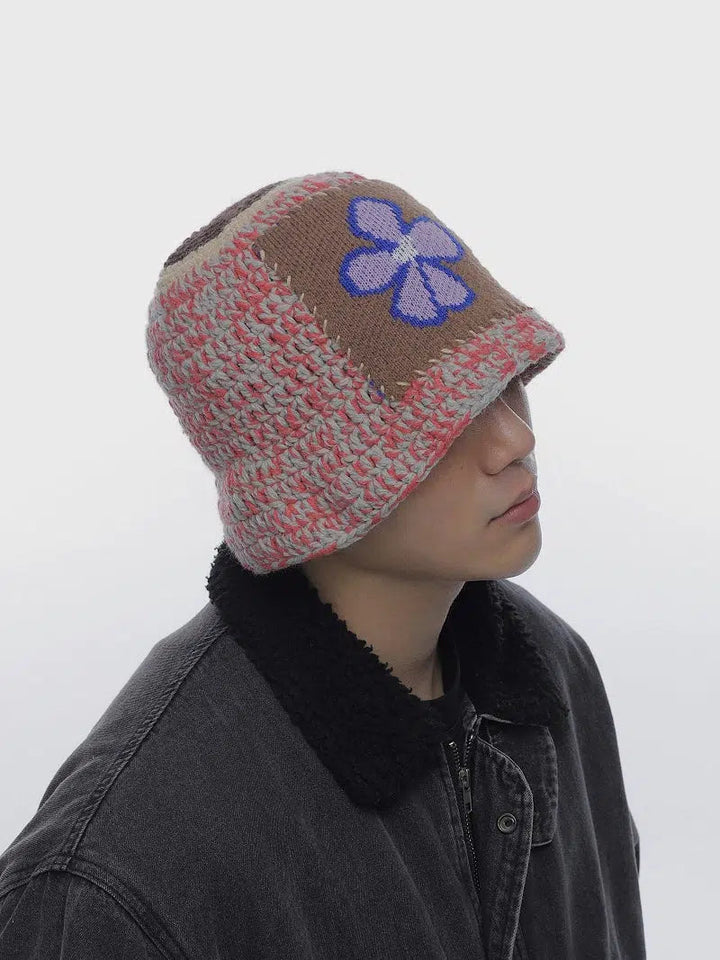 Flower Patch Knitted Fisherman Hat