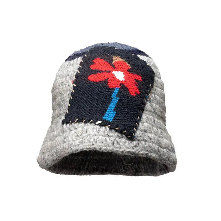 Flower Patch Knitted Fisherman Hat