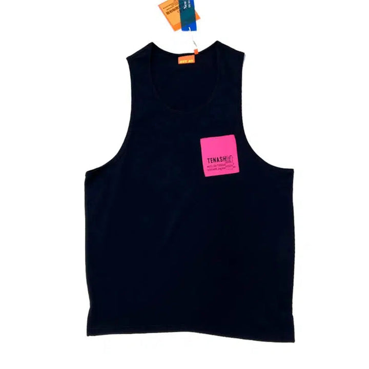 Fluorescent Pocket Sleeveless Vest