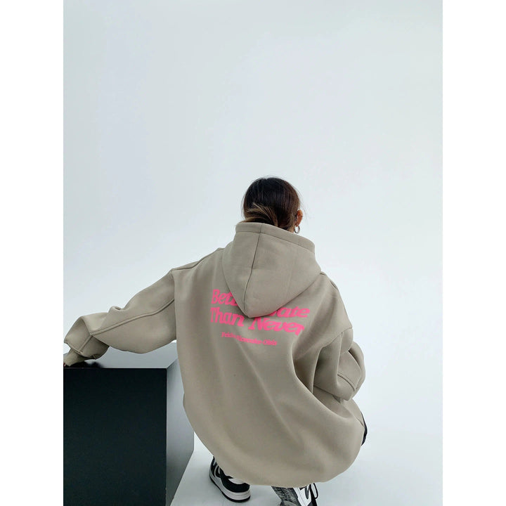 Foam Graphic Back Oversized Hoodie