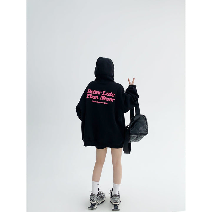 Foam Graphic Back Oversized Hoodie