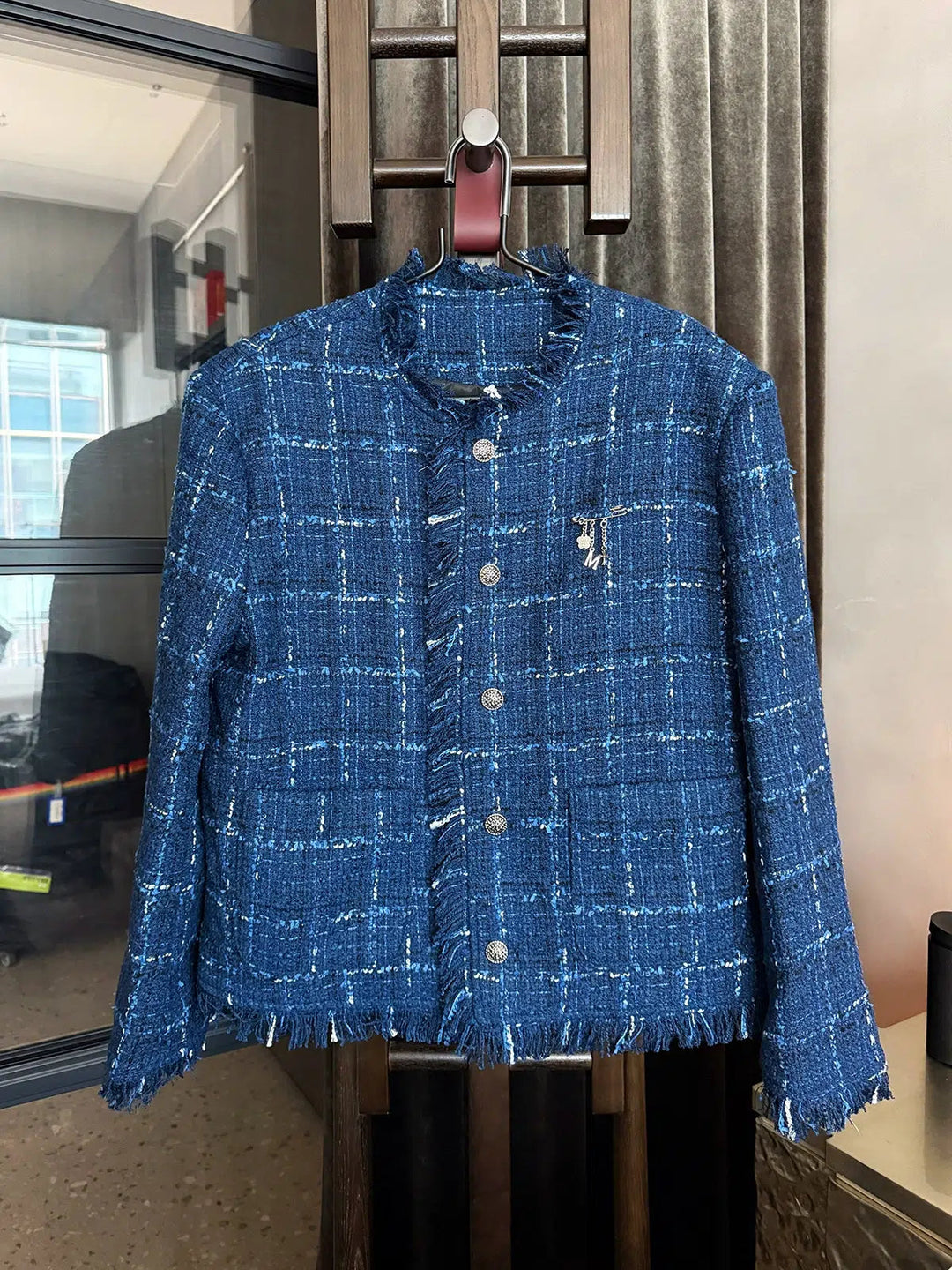 Frayed Edges Tweed Jacket