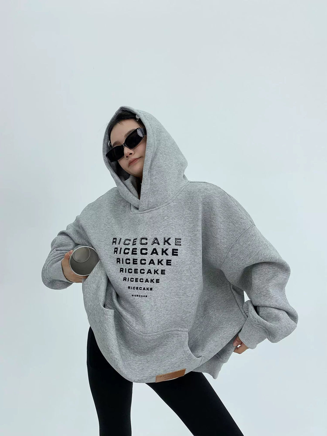 Front Pocket Oversized Graphic Hoodie