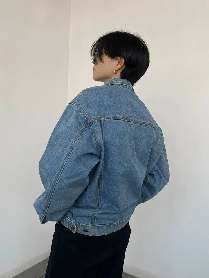 Front Pockets Denim Jacket