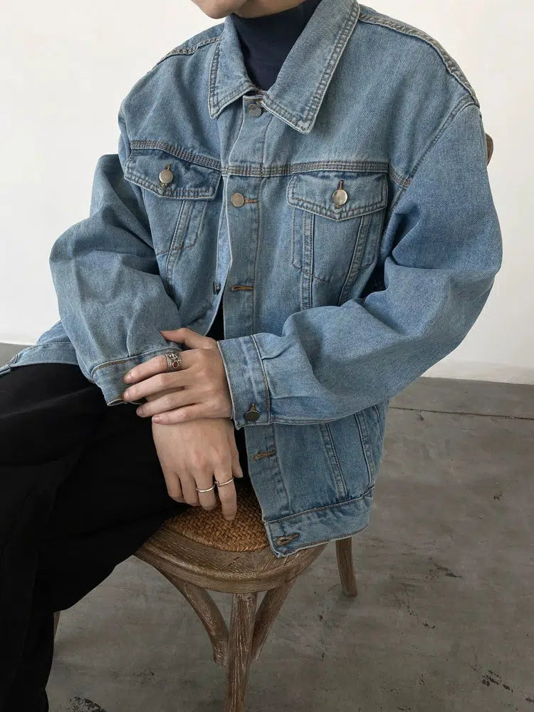 Front Pockets Denim Jacket