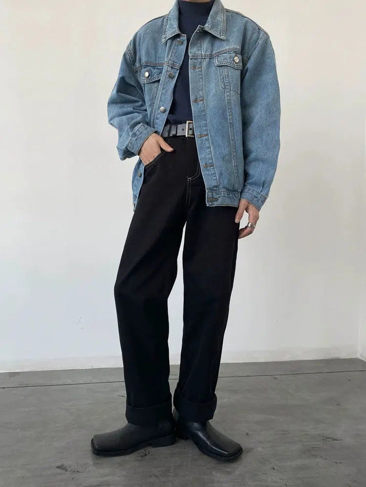 Front Pockets Denim Jacket