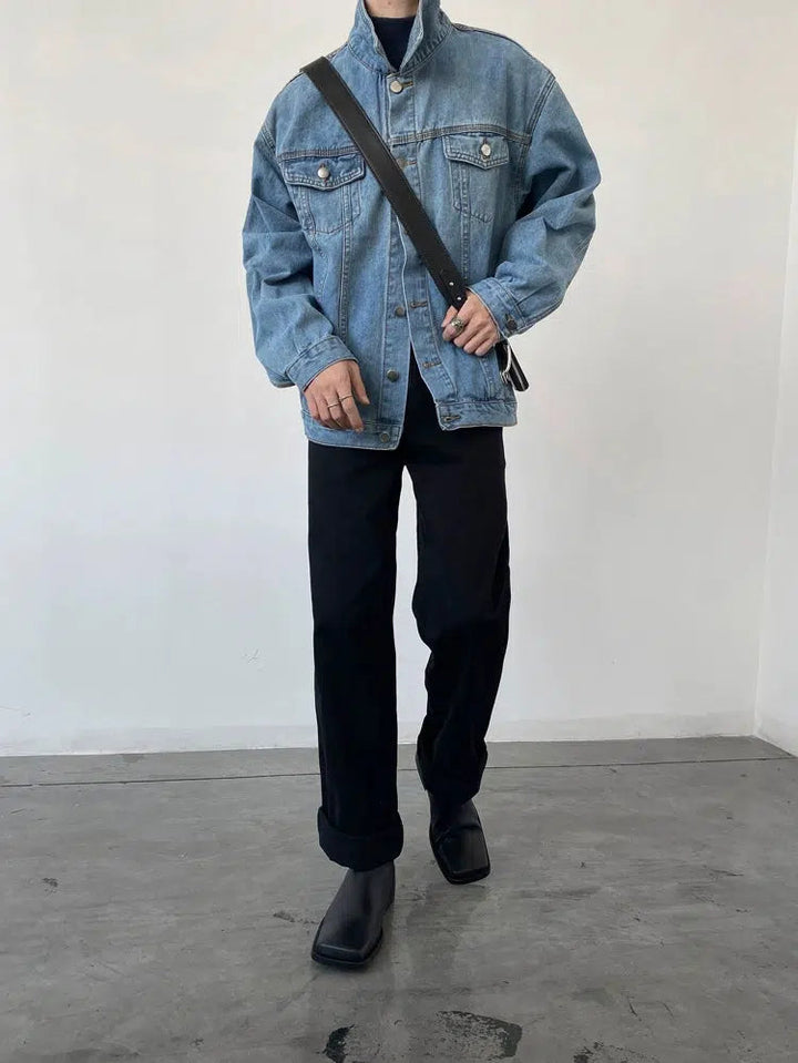 Front Pockets Denim Jacket