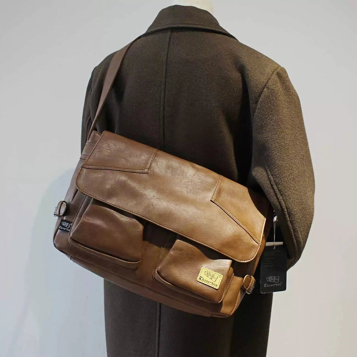 Front Pockets Messenger Shoulder Bag