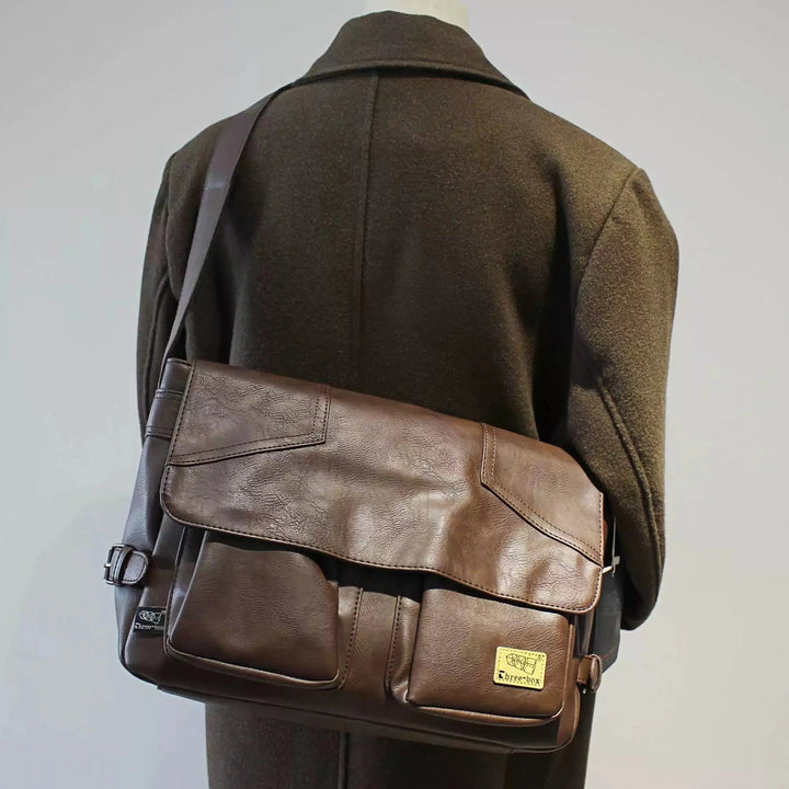 Front Pockets Messenger Shoulder Bag