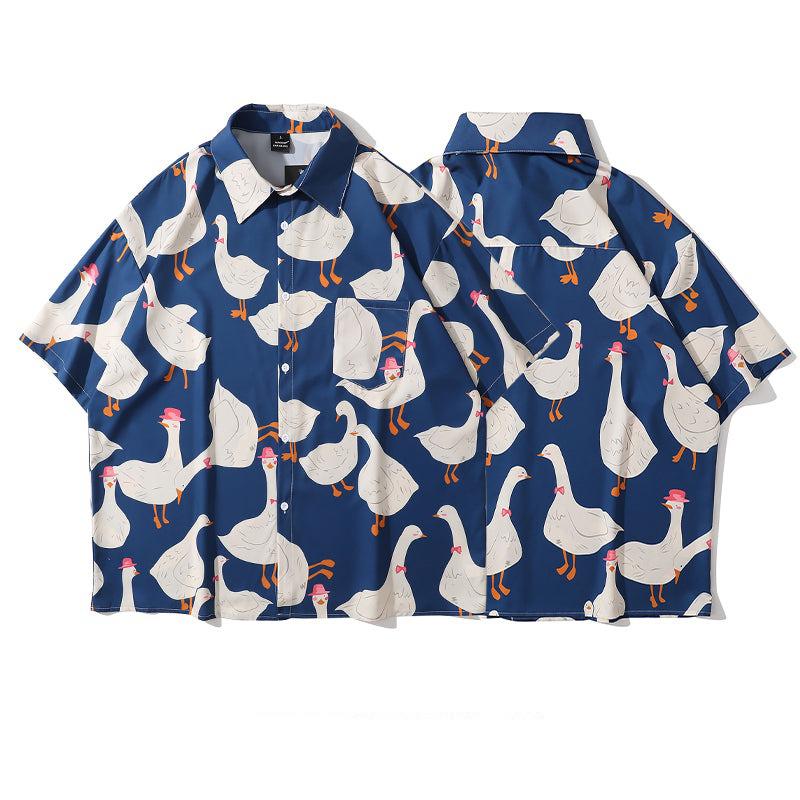 Full Printed Animal Short-sleeved Shirt