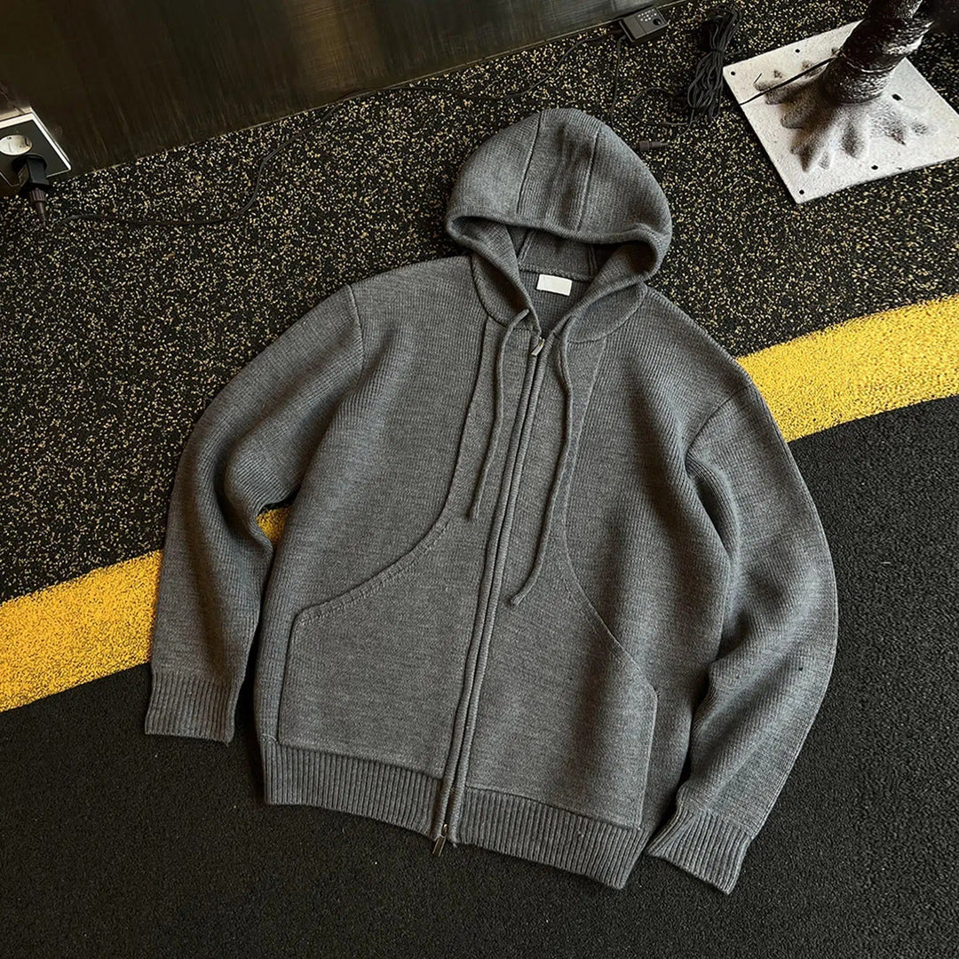 Full Zip Hooded Sweater Jacket