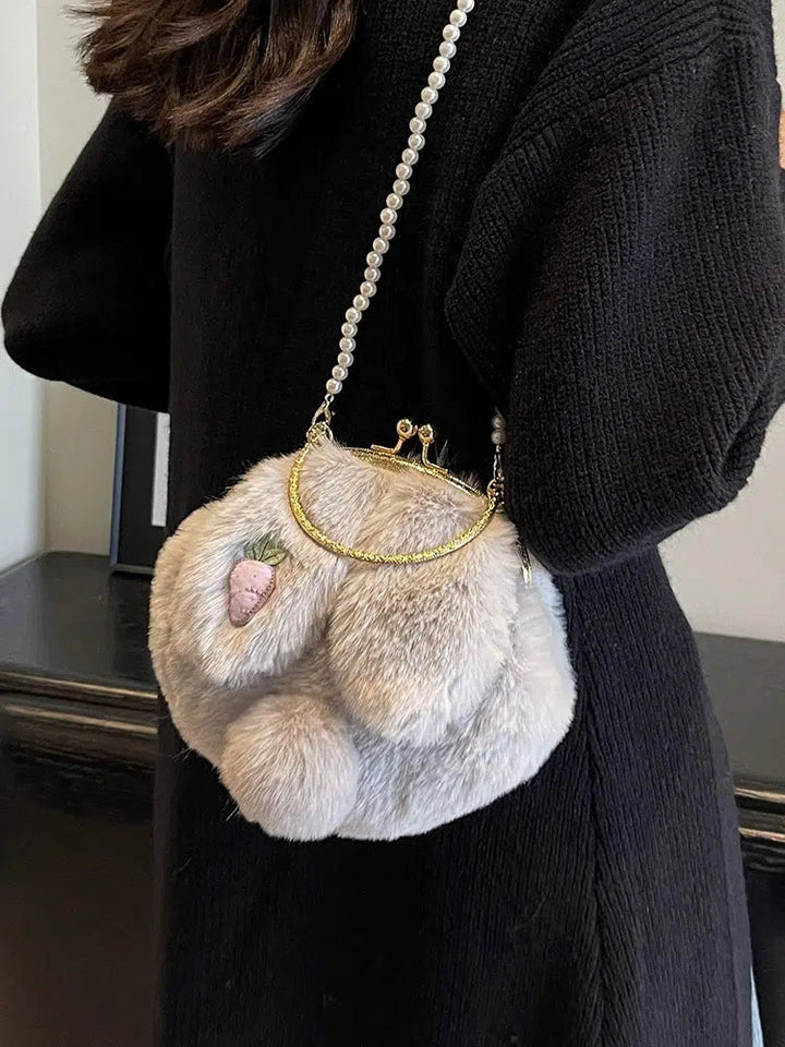 Furry Bunny Shoulder Bag