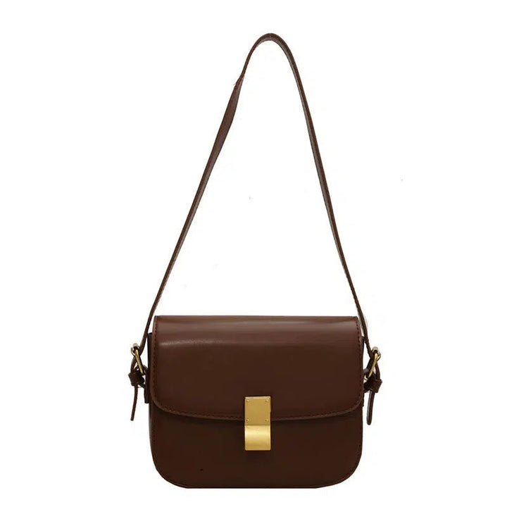 Gold Lock Small Square Shoulder Bag