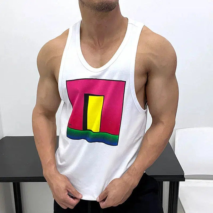 Graphic Fitness Vest