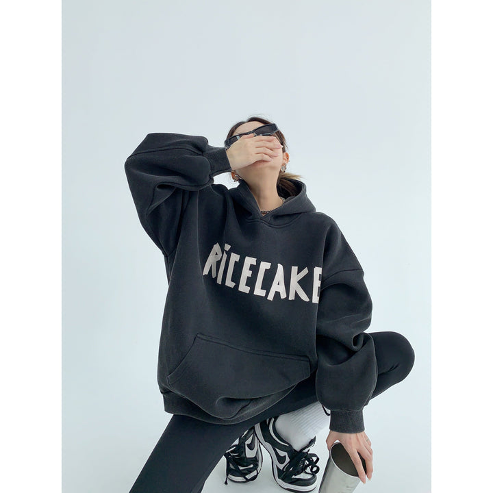 Graphic Front Pocket Oversized Hoodie