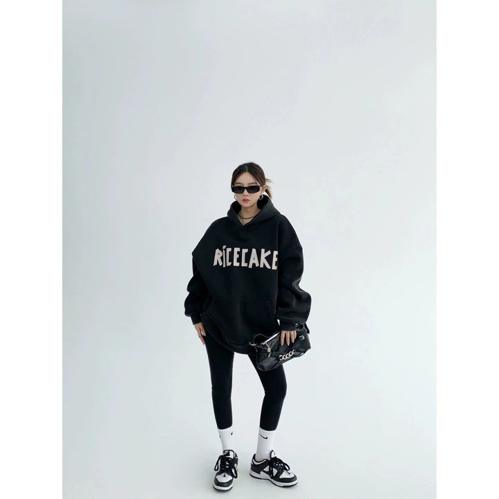 Graphic Front Pocket Oversized Hoodie