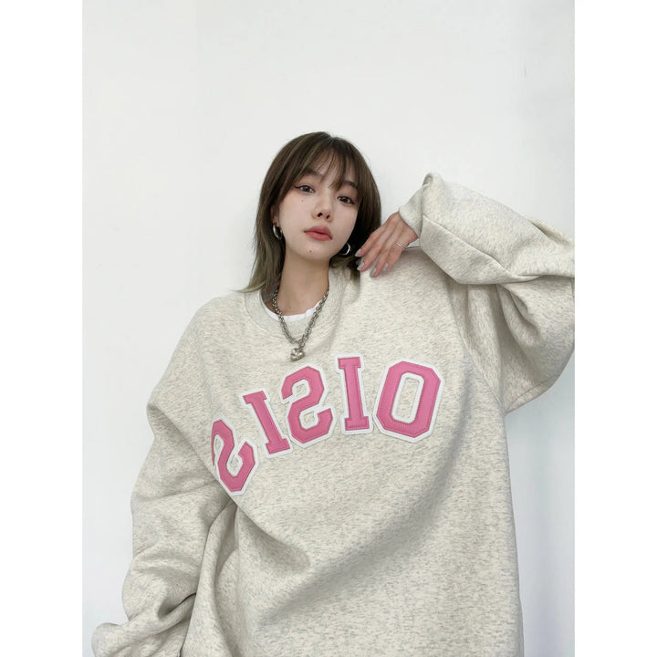 Graphic Lettering Oversized Sweatshirt