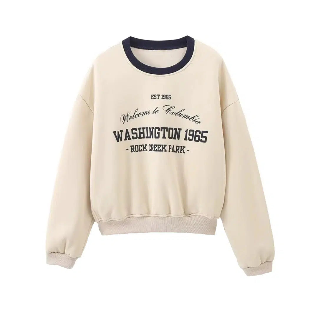 Graphic Print Crewneck Sweatshirt