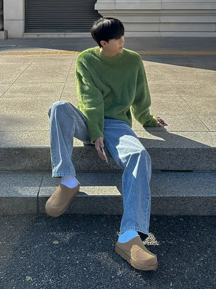 Green Crewneck Sweater