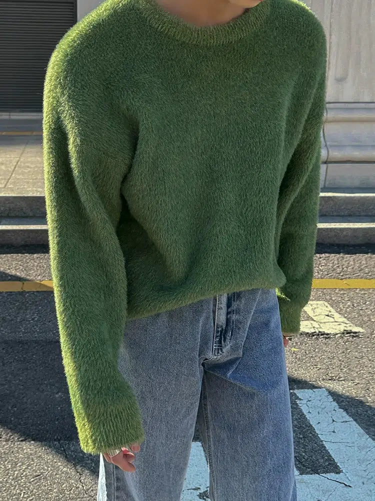 Green Crewneck Sweater