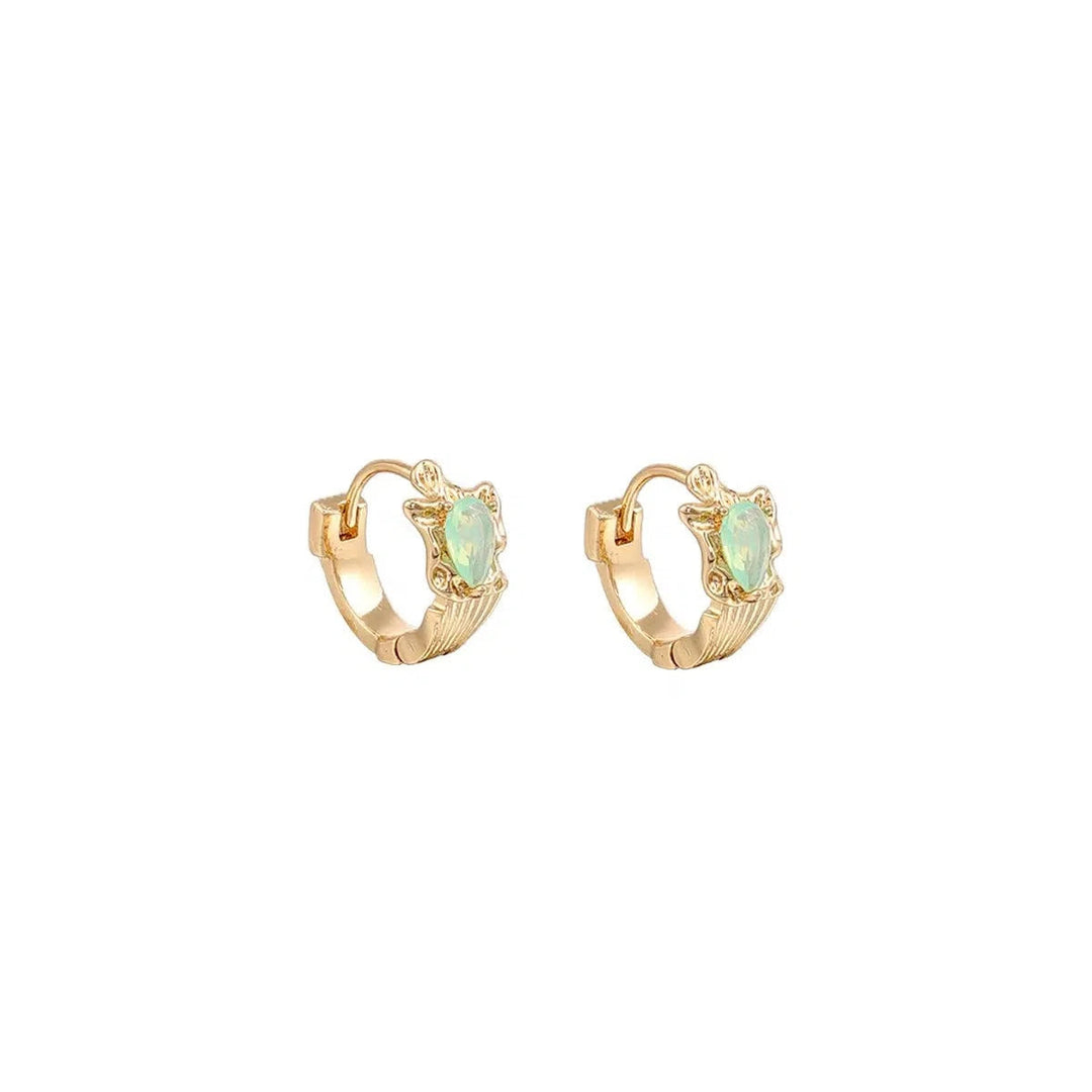 Green Zircon Earrings