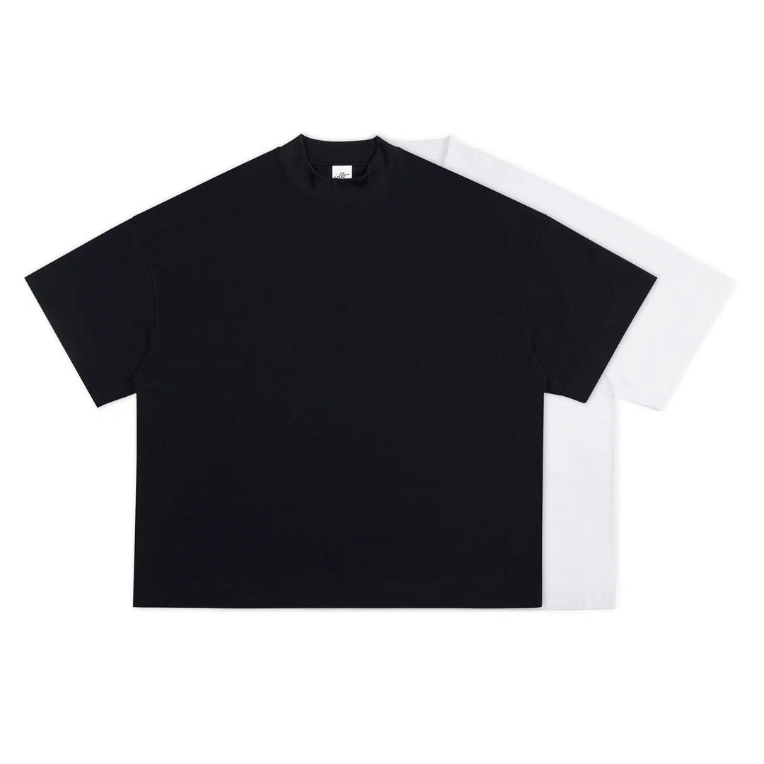 Half Turtleneck Drop Shoulder T-shirt