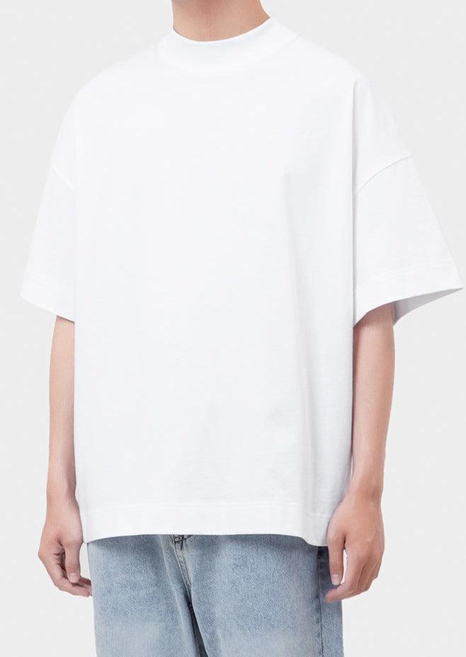 Half Turtleneck Drop Shoulder T-shirt